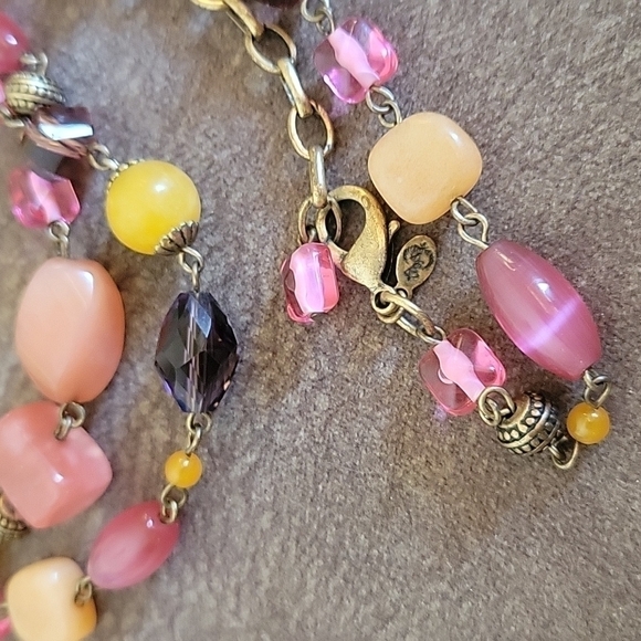 Premier DESIGNS Spring Fever Gemstone Beaded Long Necklace - Picture 7 of 9